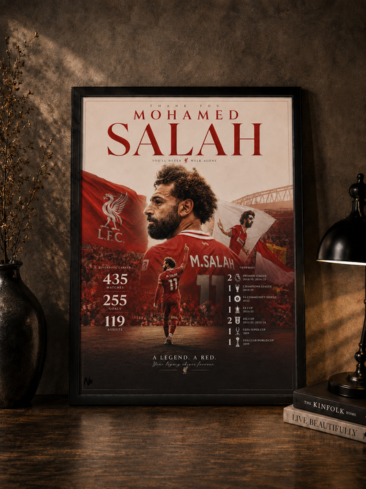 Mohamed Salah "Anfield" - Premium Football Poster