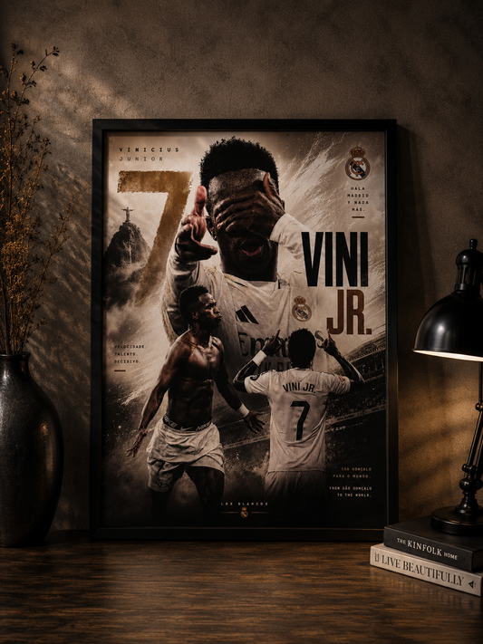 Vinicius Jr. "7" - Premium Football Poster