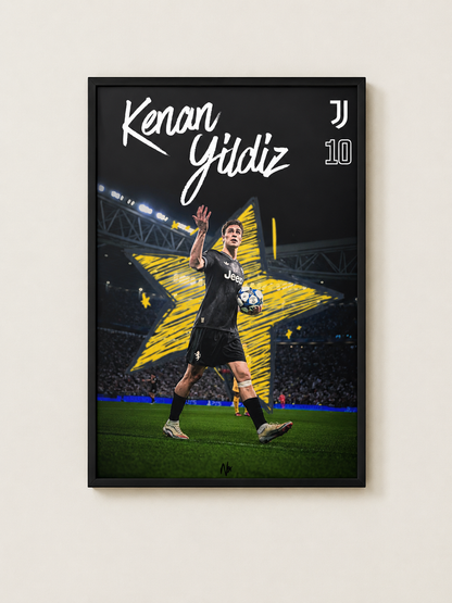 Kenan Yildiz "Star" - Premium Football Poster
