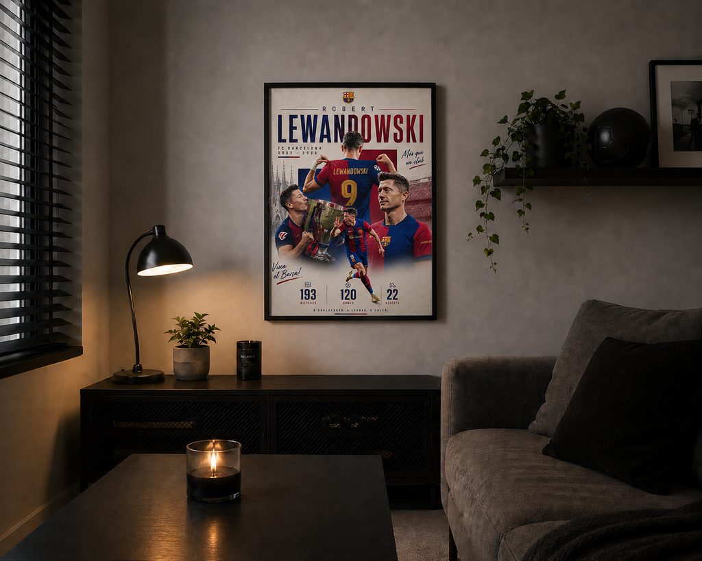 Plakat w ramce – Lewandowski