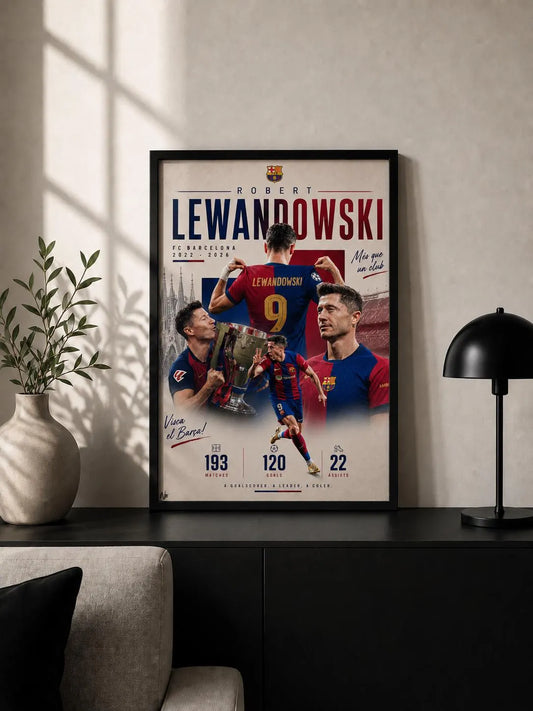Robert Lewandowski "Barca Legend" - Premium Football Poster