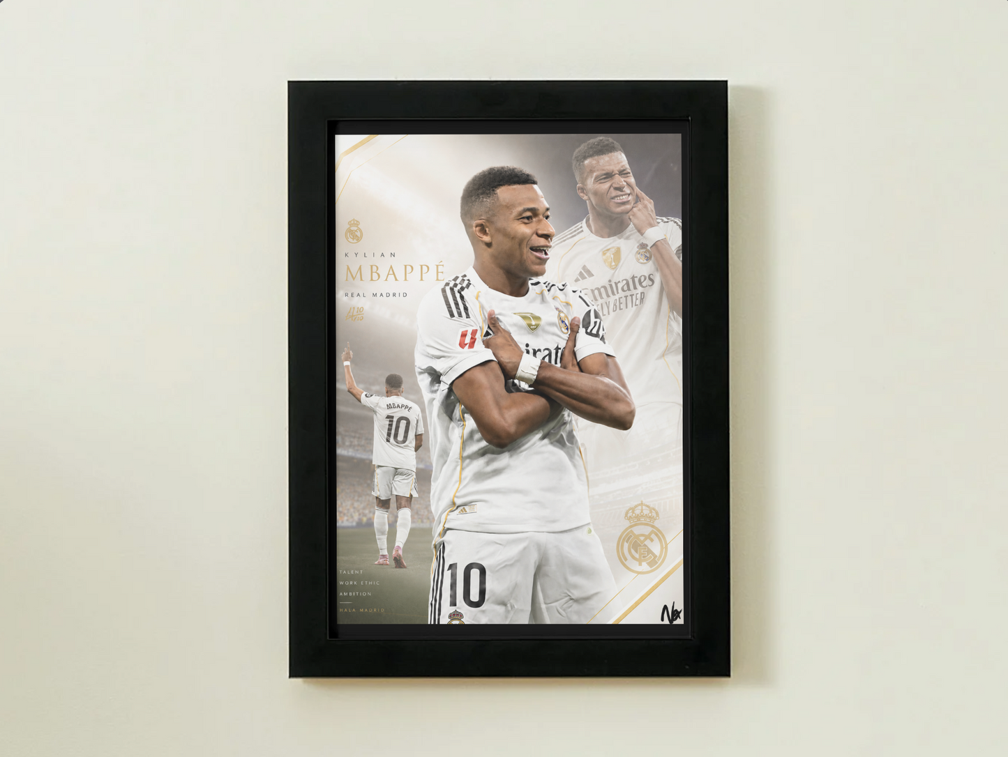 Kylian Mbappé "Ninja" - Premium Football Poster