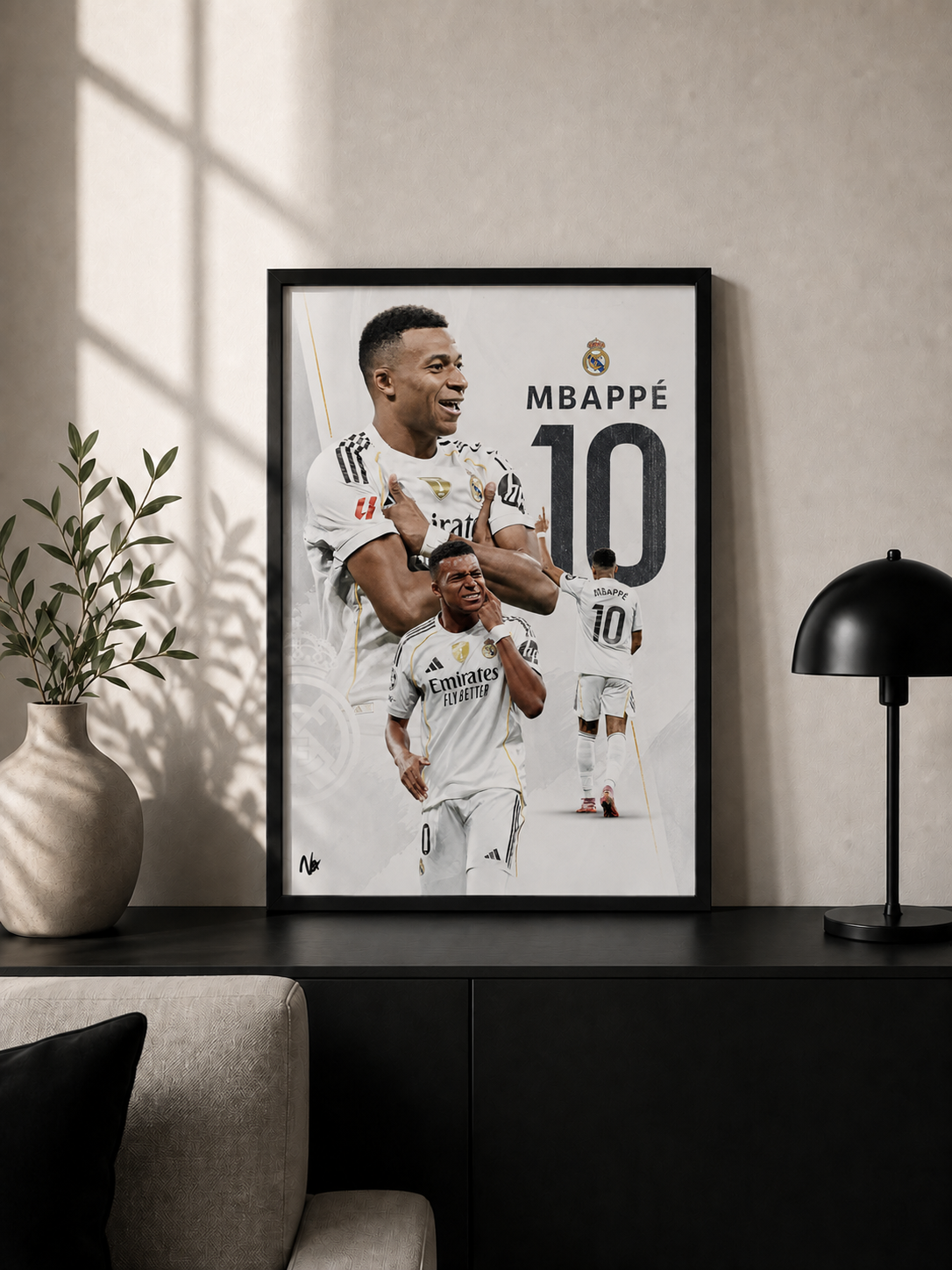 Kylian Mbappé "KM10" - Premium Football Poster