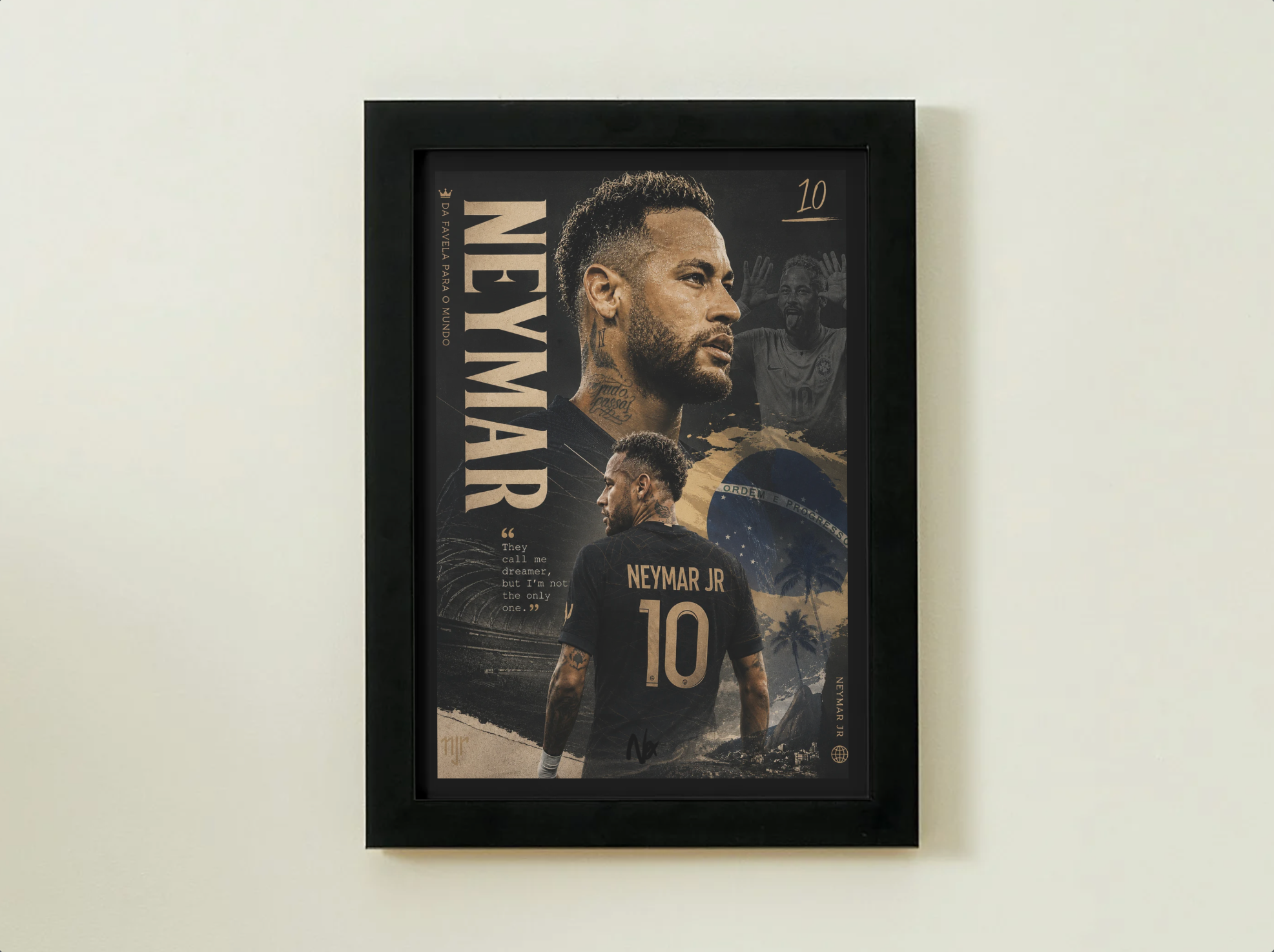 Plakat w ramce – Neymar Jr.