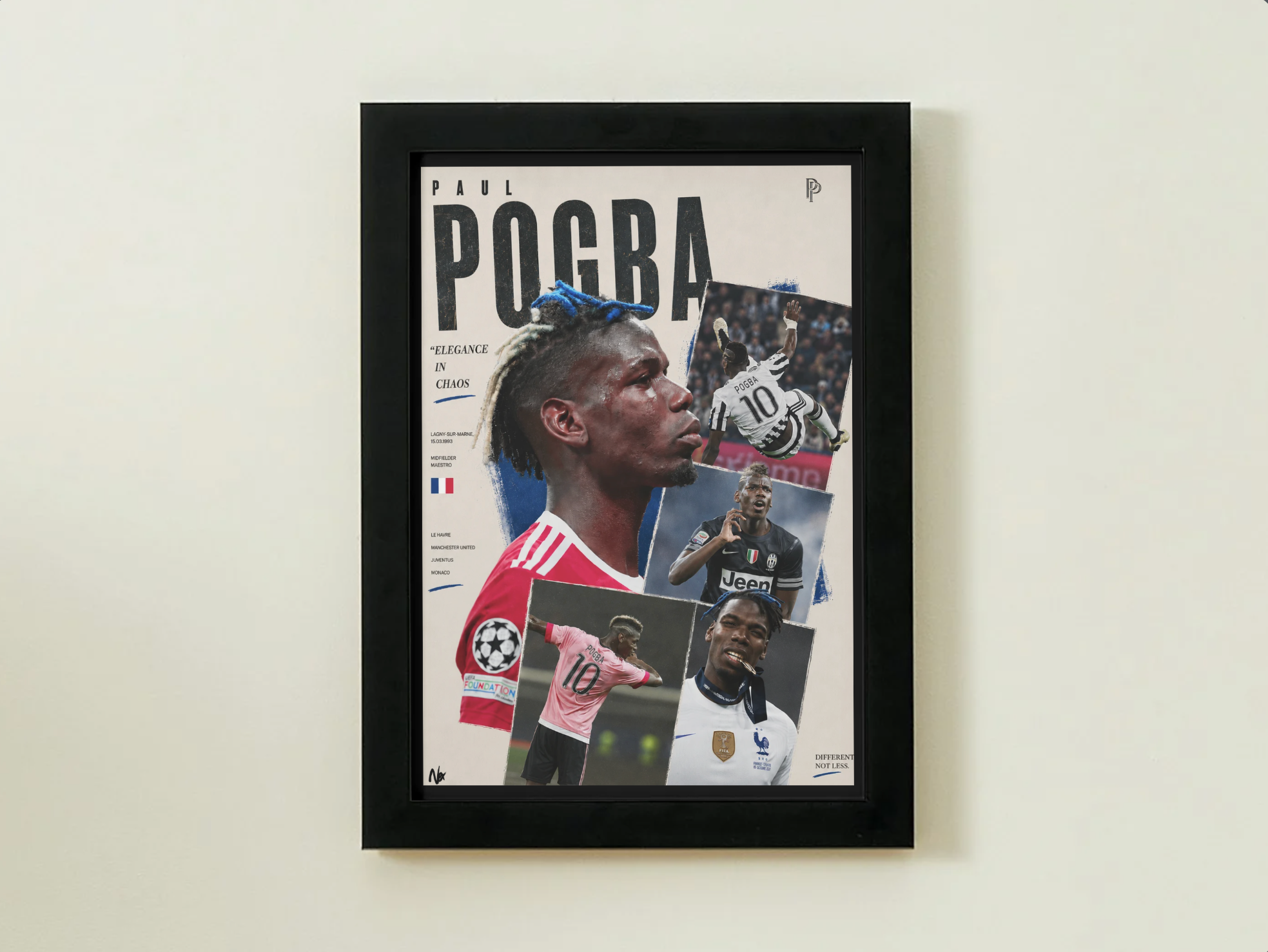 Plakat w ramce – Paul Pogba