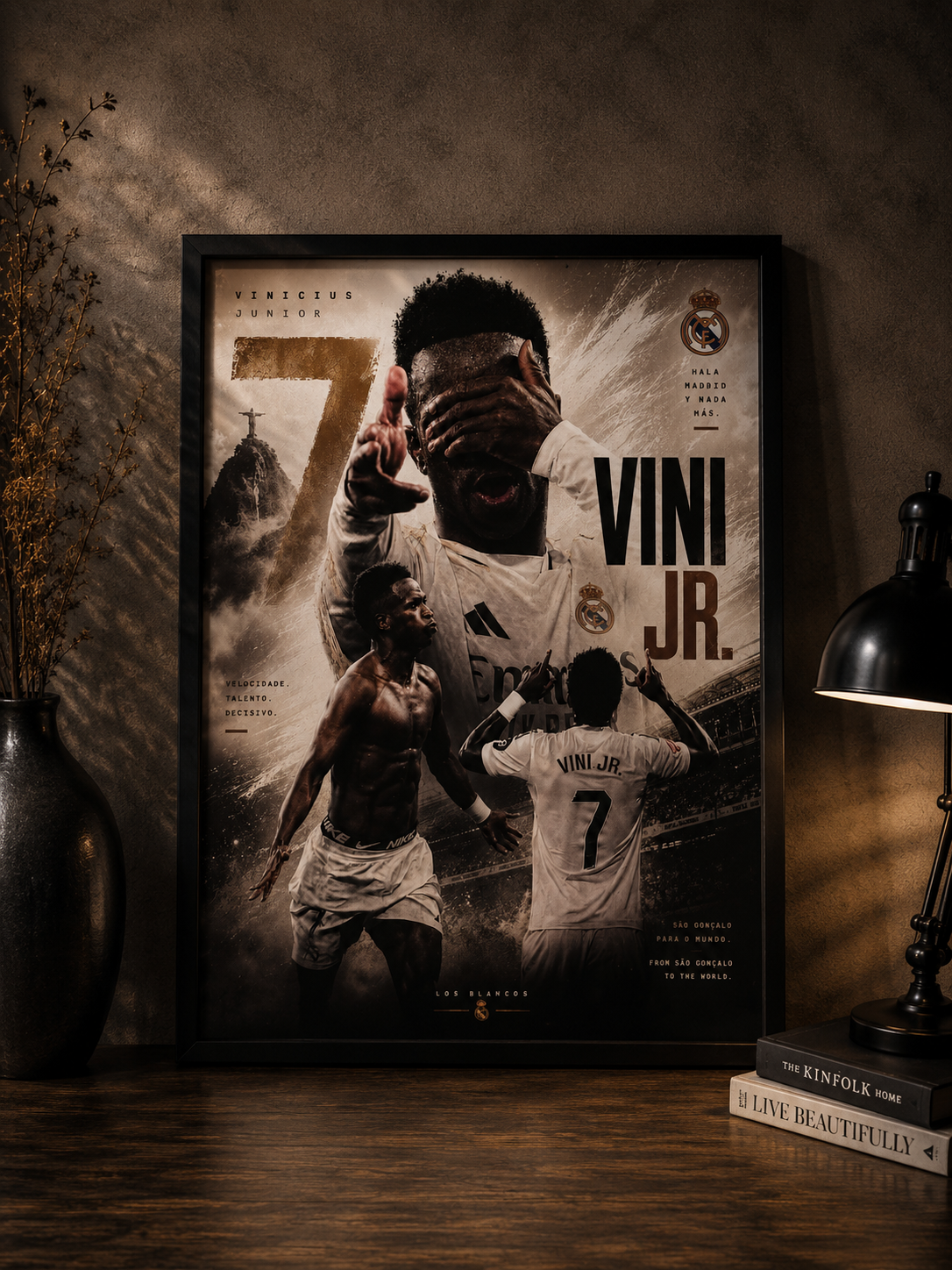 Plakat w ramce – Vinicius Jr.