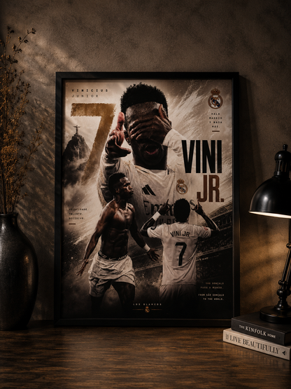 Vinicius Jr. "7" - Premium Football Poster
