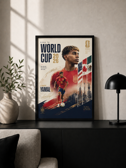 Lamine Yamal "Mundo" - Premium Football Poster