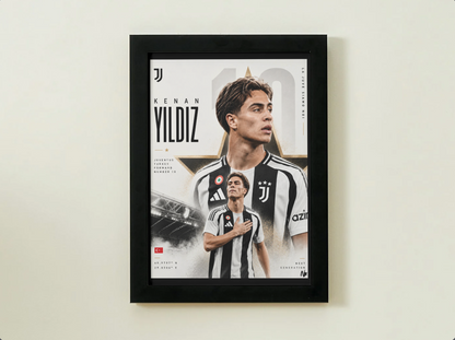 Kenan Yildiz "Bianconeri"  - Premium Football Poster