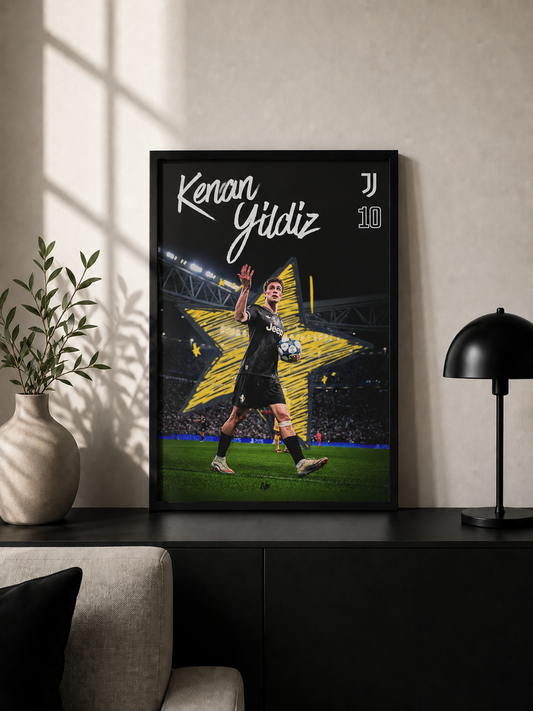 Kenan Yildiz "Star" - Premium Football Poster