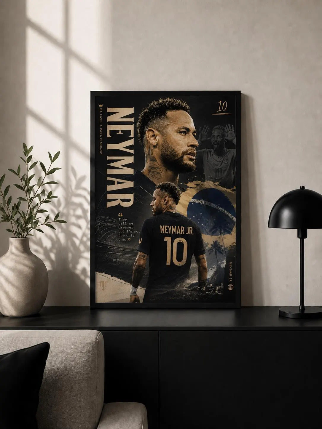 Neymar Jr. "Goldenboy" - Premium Football Poster