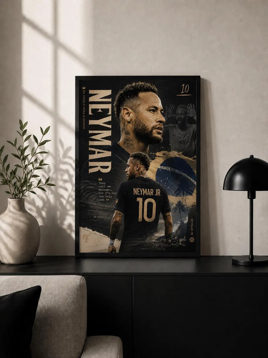 Neymar Jr. "Goldenboy" - Premium Football Poster